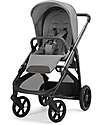 Inglesina Aptica System Quattro - Crystal Grey - All Season Seat + Open Up Cot + Standup + Darwin Car Seat Pushchairs