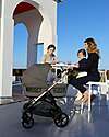 Inglesina Aptica System Quattro - Crystal Grey - All Season Seat + Open Up Cot + Standup + Darwin Car Seat Pushchairs