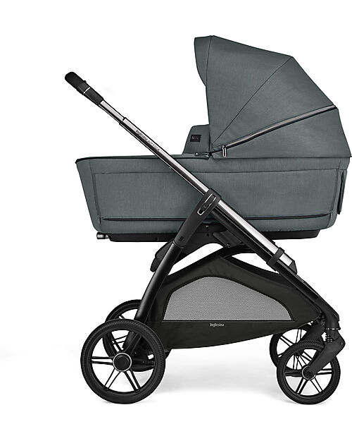 Inglesina Aptica System Quattro - Emerald Green - All Season Seat + Open Up Cot + Standup + Darwin Car Seat Trio and Duo Strollers