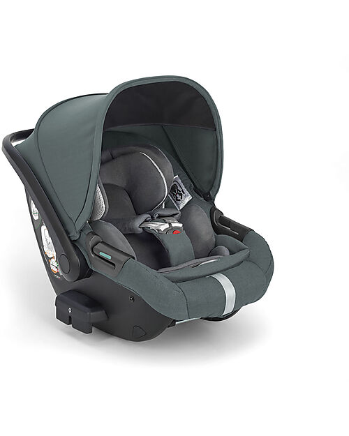 Inglesina Aptica System Quattro - Emerald Green - All Season Seat + Open Up Cot + Standup + Darwin Recline Car Seat Trio and Duo Strollers