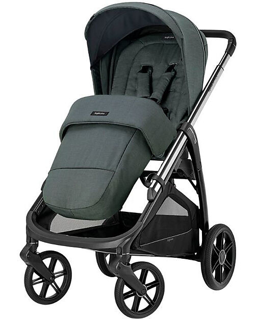 Inglesina Aptica System Quattro - Emerald Green - Stroller + Standup Cradle + Darwin Car Seat Trio and Duo Strollers