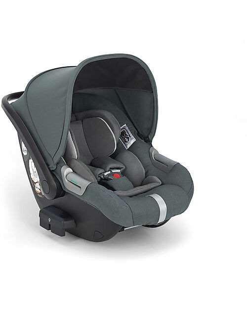 Inglesina Aptica System Quattro - Emerald Green - Stroller + Standup Cradle + Darwin Car Seat Trio and Duo Strollers