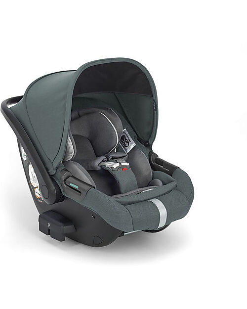 Inglesina Aptica System Quattro - Emerald Green - Stroller + Standup Cradle + Darwin Recline Car Seat Trio and Duo Strollers