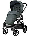 Inglesina Aptica System Quattro - Emerald Green - Stroller + Standup Cradle + Darwin Recline Car Seat Trio and Duo Strollers