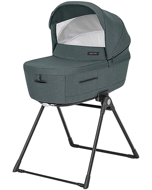 Inglesina Aptica System Quattro - Emerald Green - Stroller + Standup Cradle + Darwin Recline Car Seat Trio and Duo Strollers