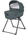 Inglesina Aptica System Quattro - Emerald Green - Stroller + Standup Cradle + Darwin Recline Car Seat Trio and Duo Strollers