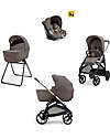 Inglesina Aptica System Quattro - Essence Mokka - All Season Seat + Cot Open Up + Standup + Car Seat Darwin + Palladio Frame Trio and Duo Strollers