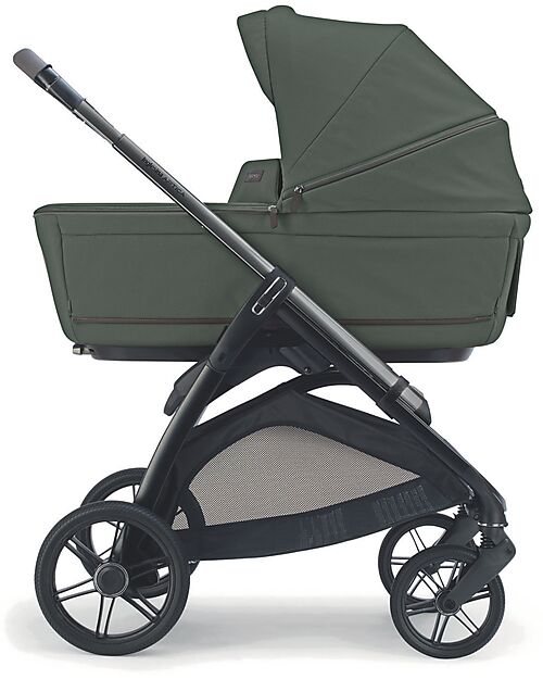 Inglesina Aptica System Quattro - Ivy Green - All Season Seat + Open Up Cot + Standup + Darwin Car Seat Pushchairs