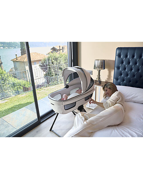 Inglesina Aptica System Quattro - Opal Ivory - Stroller + Standup Cradle + Darwin Car Seat Trio and Duo Strollers