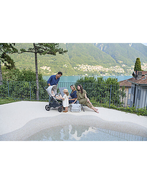 Inglesina Aptica System Quattro - Opal Ivory - Stroller + Standup Cradle + Darwin Recline Car Seat Trio and Duo Strollers