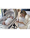 Inglesina Aptica System Quattro - Opal Ivory - Stroller + Standup Cradle + Darwin Recline Car Seat Trio and Duo Strollers