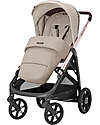 Inglesina Aptica System Quattro - Pashmina Beige - Stroller + Standup Cradle + Darwin Recline Car Seat Trio and Duo Strollers
