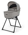 Inglesina Aptica System Quattro - Platinum Grey - Stroller + Standup Cradle + Darwin Car Seat Trio and Duo Strollers