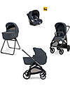 Inglesina Aptica System Quattro - Sapphire Blue - All Season Seat + Cot Open Up + Standup + Car Seat Darwin + Litio Frame Trio and Duo Strollers