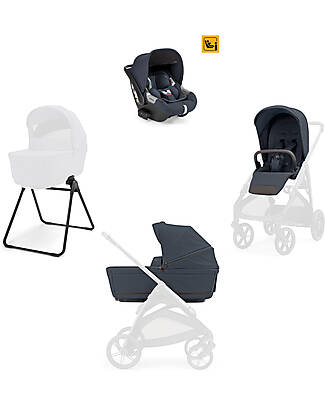 Inglesina Aptica System Quattro - Sapphire Blue - All Season Seat + Open Up Cot + Standup + Darwin Car Seat Pushchairs