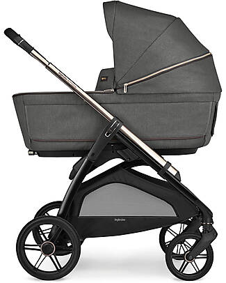 Inglesina Aptica System Quattro - Velvet Grey - All Season Seat + Open Up Cot + Standup + Darwin Car Seat Trio and Duo Strollers