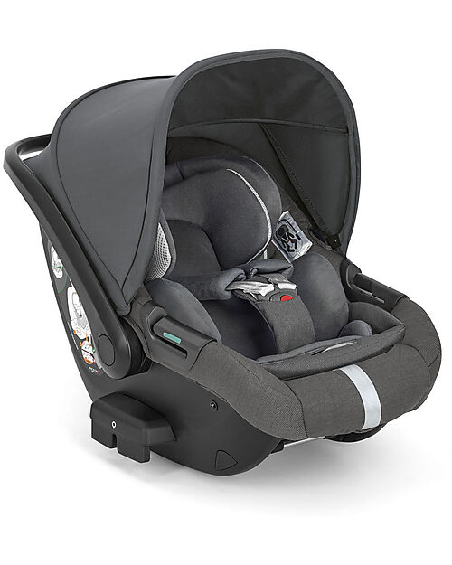 Inglesina Aptica System Quattro - Velvet Grey - All Season Seat + Open Up Cot + Standup + Darwin Recline Car Seat Trio and Duo Strollers