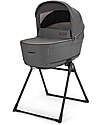 Inglesina Aptica System Quattro - Velvet Grey - Stroller + Standup Cradle + Darwin Car Seat Trio and Duo Strollers
