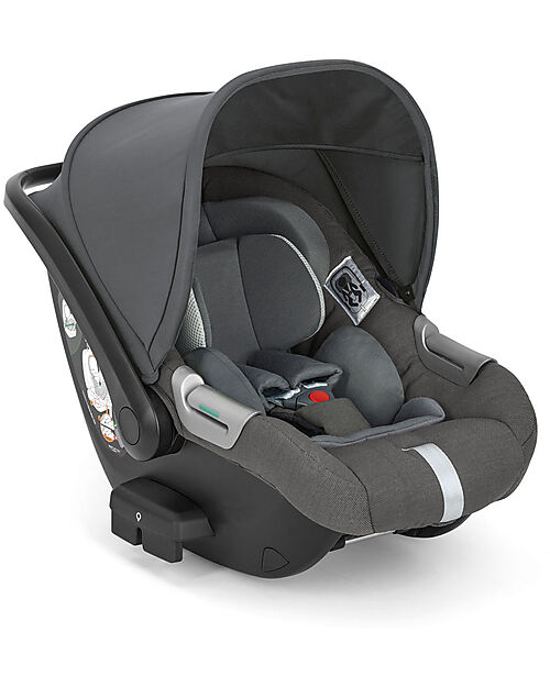 Inglesina Aptica System Quattro - Velvet Grey - Stroller + Standup Cradle + Darwin Car Seat Trio and Duo Strollers
