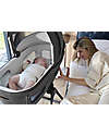 Inglesina Aptica System Quattro - Velvet Grey - Stroller + Standup Cradle + Darwin Recline Car Seat Trio and Duo Strollers