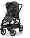 Inglesina Aptica XT Stroller - Magnet Gray - Total Black Frame - Includes Rain Cover Pushchairs