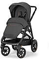 Inglesina Aptica XT Stroller - Magnet Gray - Total Black Frame - Includes Rain Cover Pushchairs