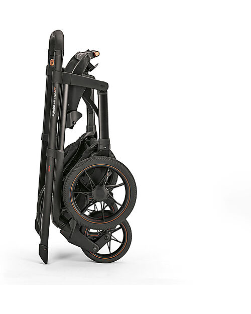 Inglesina Aptica XT Stroller - Magnet Gray - Total Black Frame - Includes Rain Cover Pushchairs