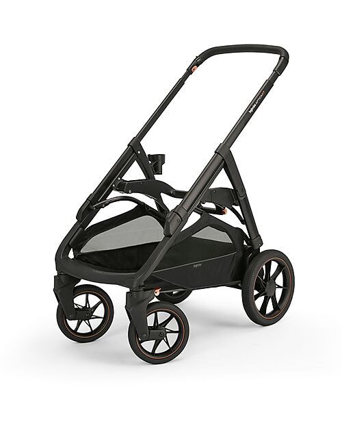 Inglesina Aptica XT Stroller - Magnet Gray - Total Black Frame - Includes Rain Cover Pushchairs