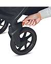 Inglesina Aptica XT Stroller - Magnet Gray - Total Black Frame - Includes Rain Cover Pushchairs