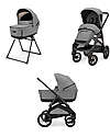 Inglesina Aptica XT System Duo - Canyon Grey - All Season Seat + Open Up Cot Trio and Duo Strollers