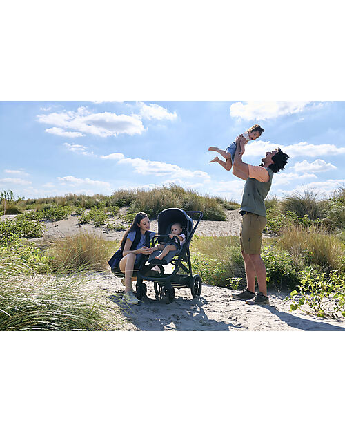 Inglesina Aptica XT System Duo - Canyon Grey - All Season Seat + Open Up Cot Trio and Duo Strollers
