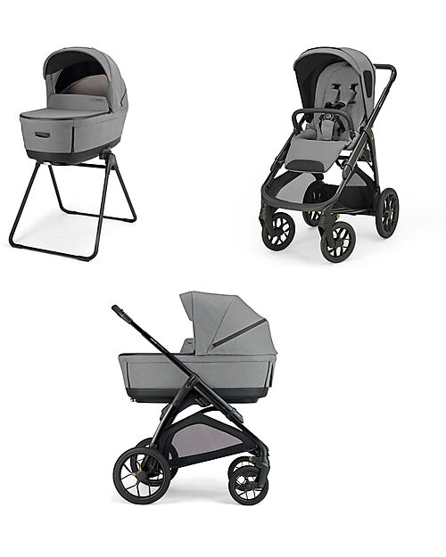 Inglesina Aptica XT System Duo Canyon Grey + Black Frame Trio and Duo Strollers
