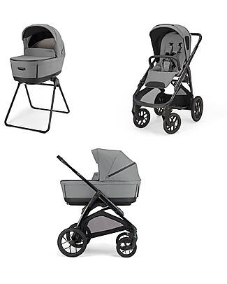 Inglesina Aptica XT System Duo Canyon Grey + Black Frame Trio and Duo Strollers