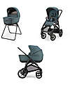 Inglesina Aptica XT System Duo Himalaya Blue + Black Frame Trio and Duo Strollers