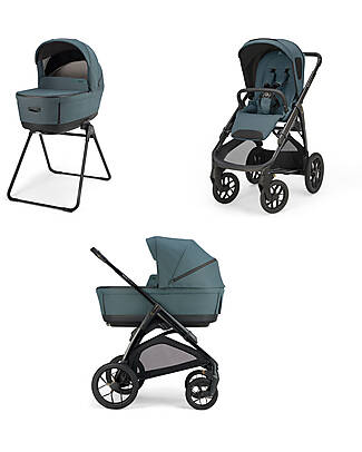 Inglesina Aptica XT System Duo Himalaya Blue + Black Frame Trio and Duo Strollers