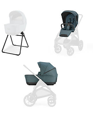 Inglesina Aptica XT System Duo - Himalaya Blue - Seduta All Season + Culla Open Up Pushchairs