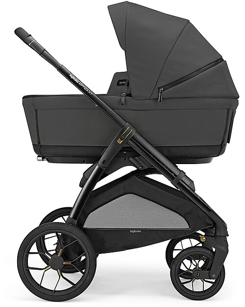 Inglesina Aptica XT System Duo - Magnet Grey - All Season Seat + Open Up Cot Trio and Duo Strollers