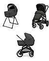 Inglesina Aptica XT System Duo - Magnet Grey - All Season Seat + Open Up Cot Trio and Duo Strollers
