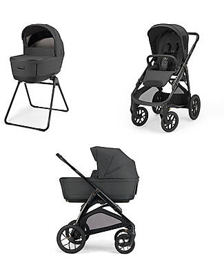 Inglesina Aptica XT System Duo Magnet Grey + Black Frame Trio and Duo Strollers