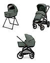 Inglesina Aptica XT System Duo - Taiga Green - All Season Seat + Open Up Cot Trio and Duo Strollers