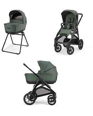 Inglesina Aptica XT System Duo Taiga Green + Black Frame Trio and Duo Strollers