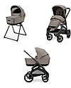 Inglesina Aptica XT System Duo - Tundra Beige - All Season Seat + Open Up Cot Trio and Duo Strollers