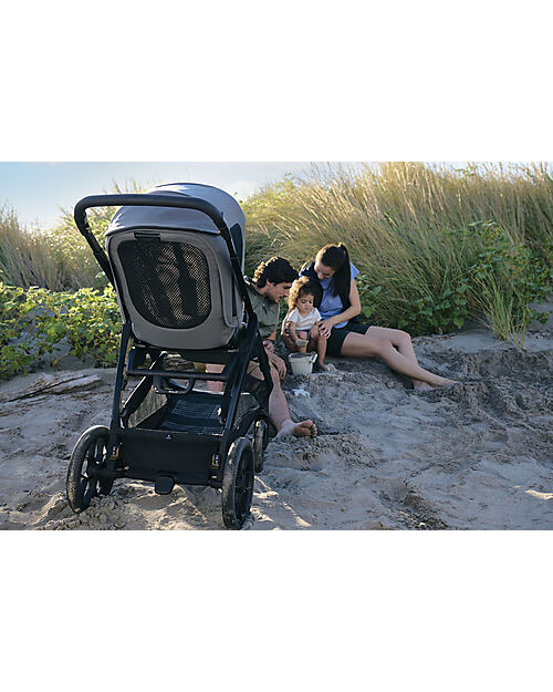 Inglesina Aptica XT System Quattro - Canyon Grey - Stroller + Standup Cradle + Darwin Recline Car Seat Trio and Duo Strollers