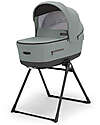Inglesina Aptica XT System Quattro - Igloo Grey - Stroller + Standup Cradle + Darwin Recline Car Seat Trio and Duo Strollers