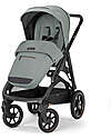 Inglesina Aptica XT System Quattro - Igloo Grey - Stroller + Standup Cradle + Darwin Recline Car Seat Trio and Duo Strollers