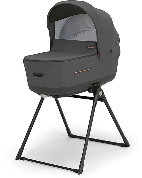 Inglesina Aptica XT System Quattro - Magnet Grey - Stroller + Standup Cradle + Darwin Recline Car Seat Trio and Duo Strollers