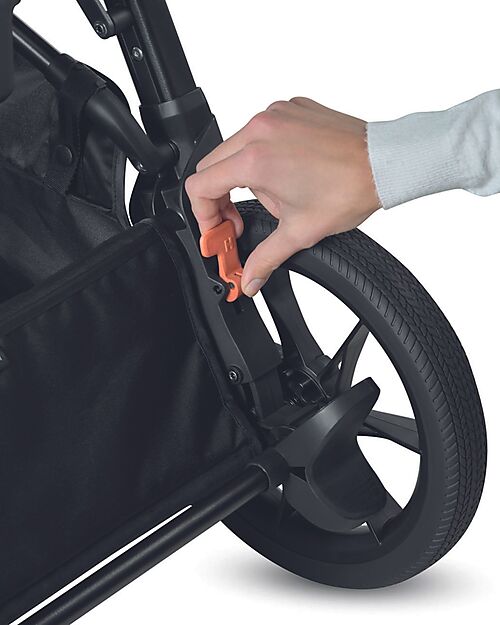 Inglesina Aptica XT System Quattro - Magnet Grey - Stroller + Standup Cradle + Darwin Recline Car Seat Trio and Duo Strollers