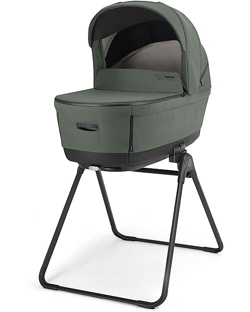 Inglesina Aptica XT System Quattro - Taiga Green - All Season Seat + Open Up Cot + Standup + Darwin Car Seat Pushchairs