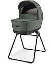 Inglesina Aptica XT System Quattro - Taiga Green - All Season Seat + Open Up Cot + Standup + Darwin Car Seat Pushchairs
