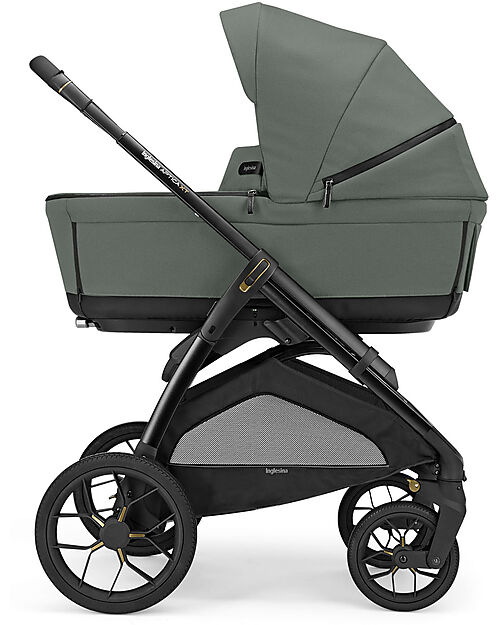 Inglesina Aptica XT System Quattro - Taiga Green - All Season Seat + Open Up Cot + Standup + Darwin Car Seat Trio and Duo Strollers